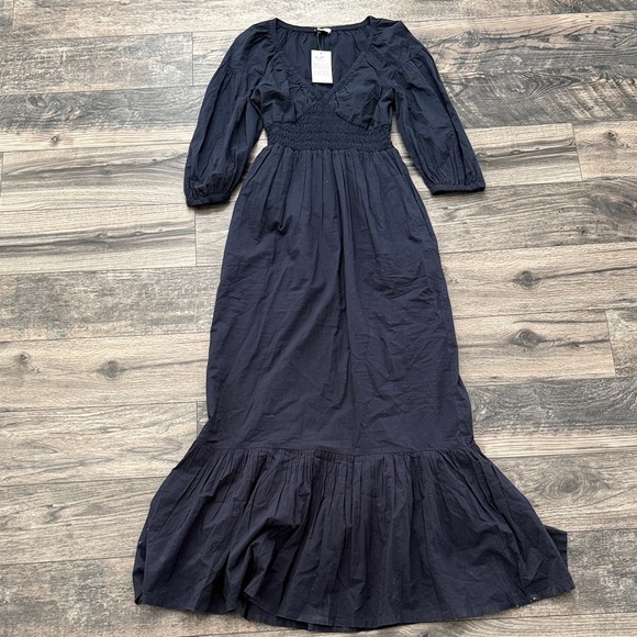 Patrons of Peace Deep Blue Long Sleeve Dress - Picture 4 of 6